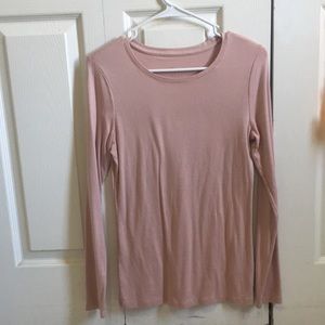Long sleeve light pink shirt, never worn